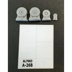A-26B Invader wheels, 1/72 - Plus model AL7063