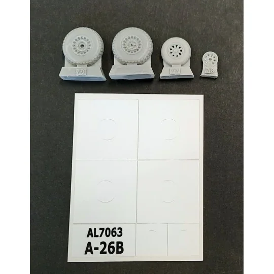 A-26B Invader wheels, 1/72 - Plus model AL7063