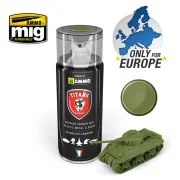 TITANS HOBBY Military Green Matt Primer - AMMO by MIG Jimenez TTH108