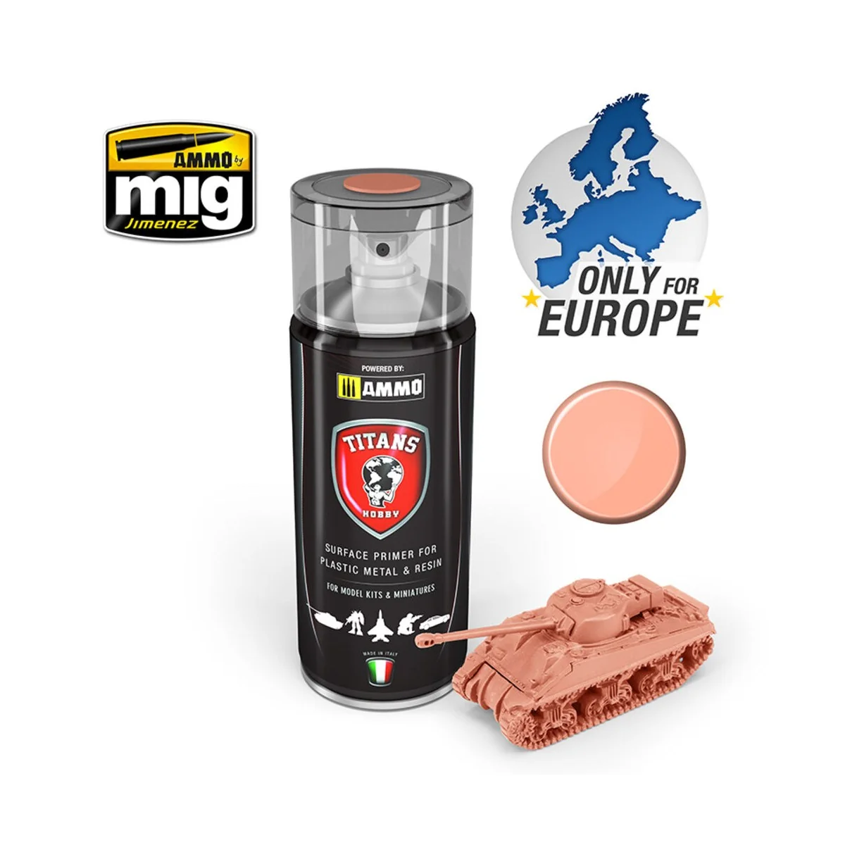 TITANS HOBBY Flesh Tone Matt Primer - AMMO by MIG Jimenez TTH115