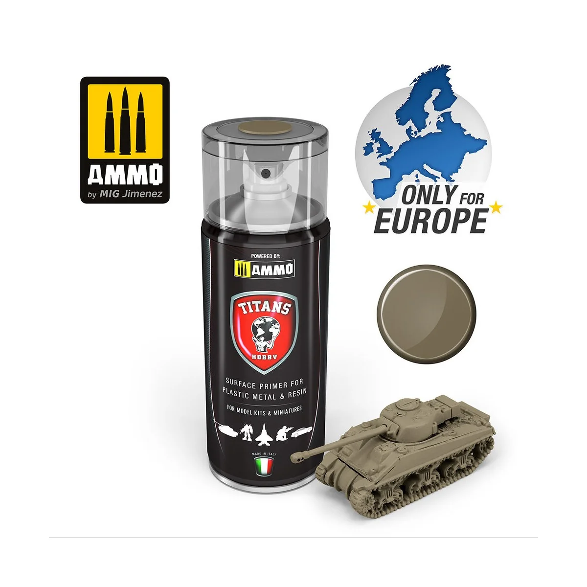 TITANS HOBBY Wooden Deck Matt Primer - AMMO by MIG Jimenez TTH118