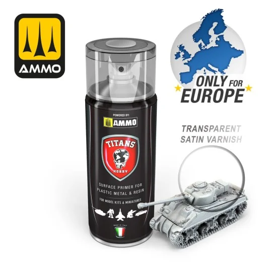 TITANS HOBBY Transparent Satin Varnish - AMMO by MIG Jimenez TTH121