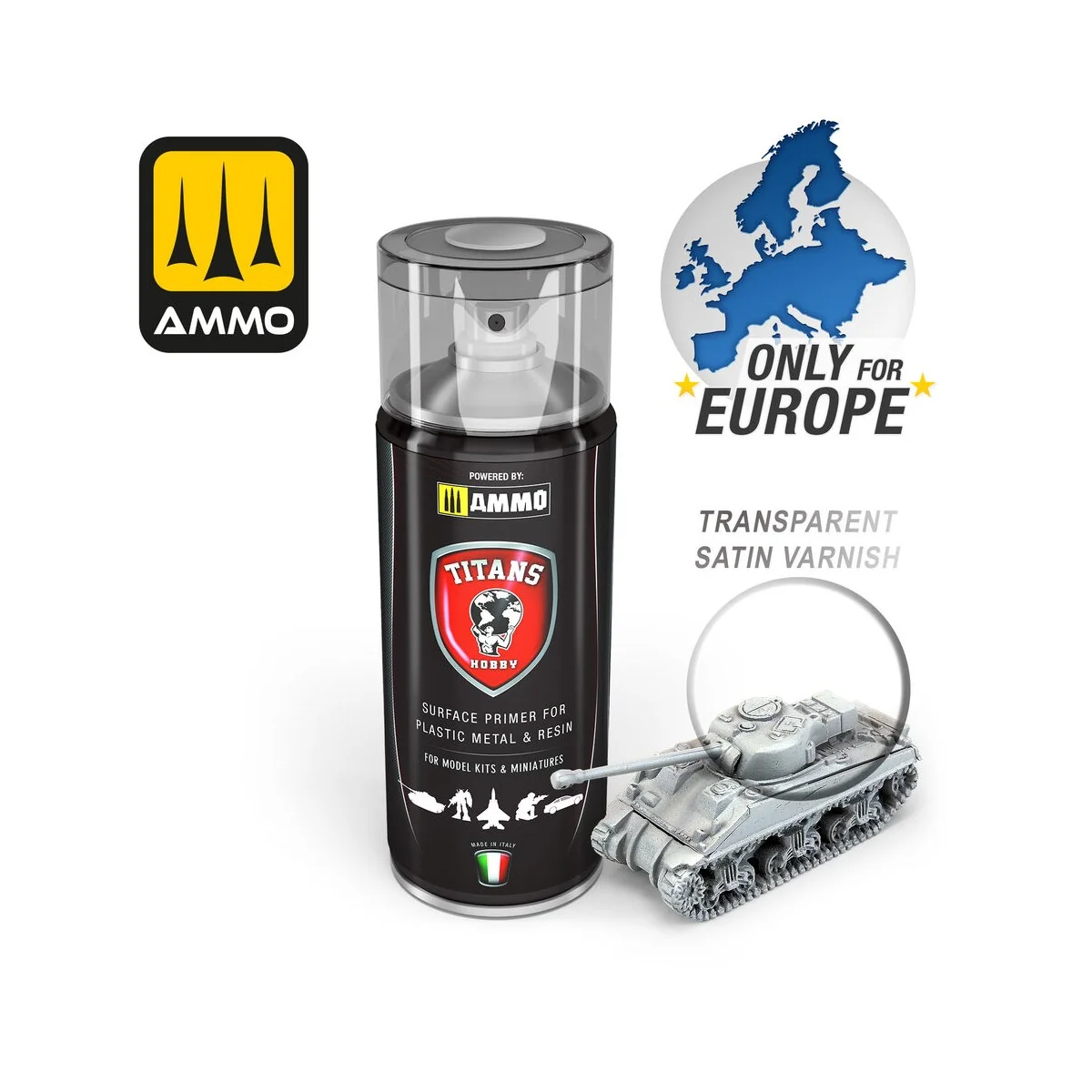 TITANS HOBBY Transparent Satin Varnish - AMMO by MIG Jimenez TTH121