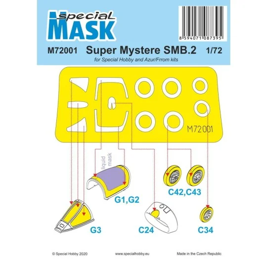 SMB-2 Super Mystere Mask, 1/72 - Special Hobby 100-M72001