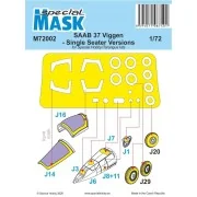 SAAB 37 Viggen Single Seater Mask - Special Hobby 100-M72002
