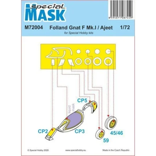 Folland Gnat/Ajeet Mask - Special Hobby 100-M72004