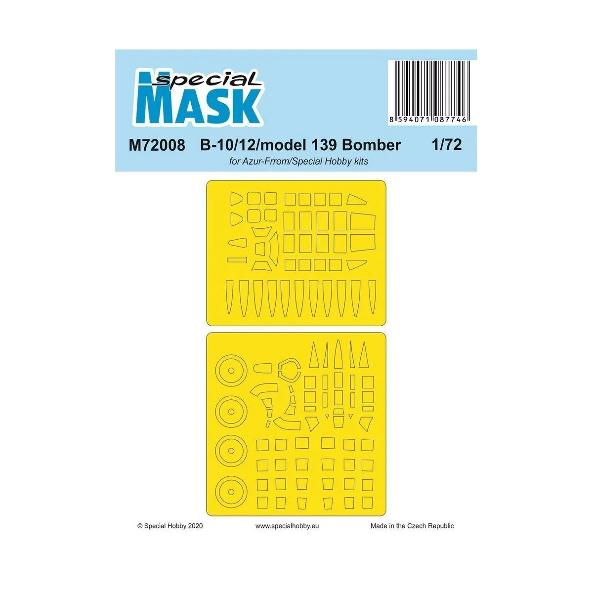 B-10/12/model 139 Bomber - Special Hobby 100-M72008