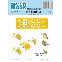 Messerschmitt Bf 109E-1/3 Mask, 1/72 - Special Hobby 100-M72010