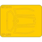 SIAI-Marchetti SF-206M/AM/W Mask, 1/72 - Special Hobby 100-M72011