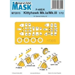 P-40E/K/Kittyhawk Mk.Ia/Mk.III Mask, 1/72 - Special Hobby 100-M72015
