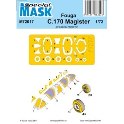 Fouga C.170 Magister Mask - Special Hobby 100-M72017