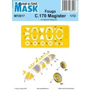 Fouga C.170 Magister Mask, 1/72 - Special Hobby 100-M72017