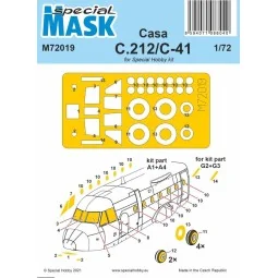 Casa C.212/C-41 Mask - Special Hobby 100-M72019