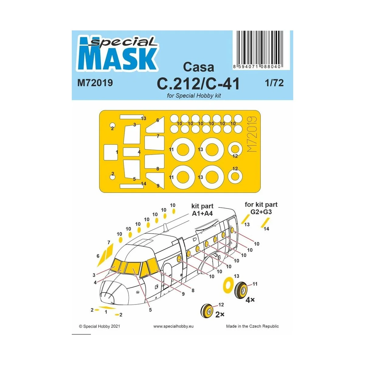 Casa C.212/C-41 Mask - Special Hobby 100-M72019