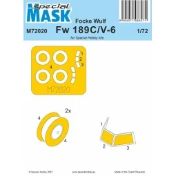 Focke Wulf Fw 189C/V-6 Mask, 1/72 - Special Hobby 100-M72020