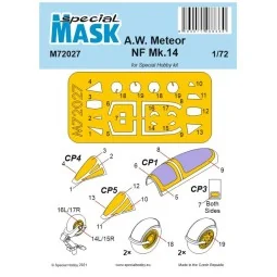 A.W. Meteor NF Mk.14 Mask - Special Hobby 100-M72027