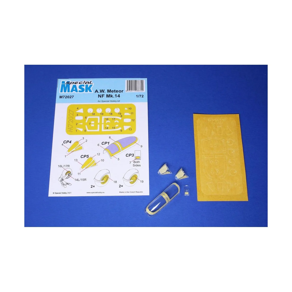 A.W. Meteor NF Mk.14 Mask, 1/72 - Special Hobby 100-M72027