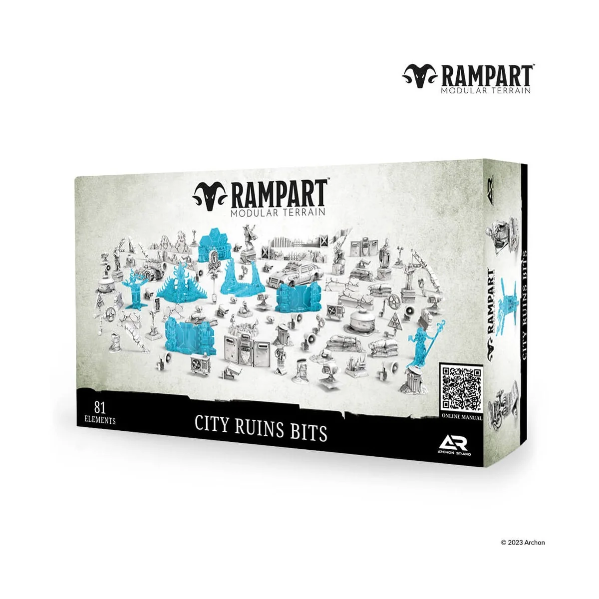 Modular Terrain: CITY RUINS BITS - Archon Studio RAM0008