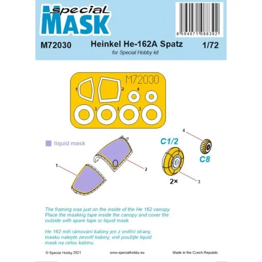 Heinkel He 162 MASK, 1/72 - Special Hobby 100-M72030