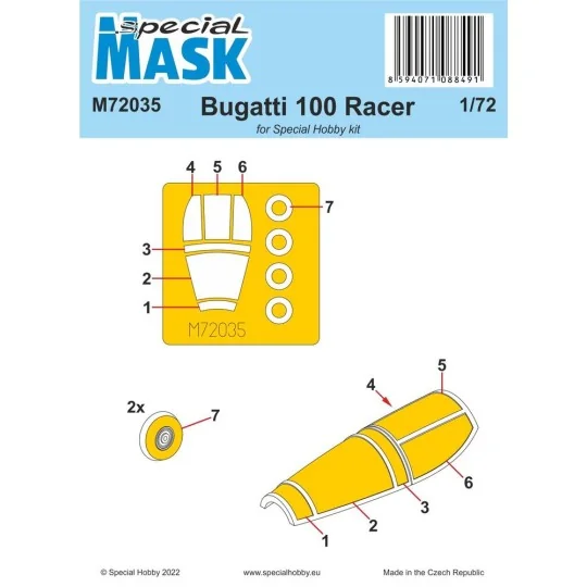 Bugatti 100 MASK, 1/72 - Special Hobby 100-M72035