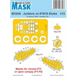 Junkers Ju 87D/G Stuka Mask / for Special Hobby and Academy kits, 1...
