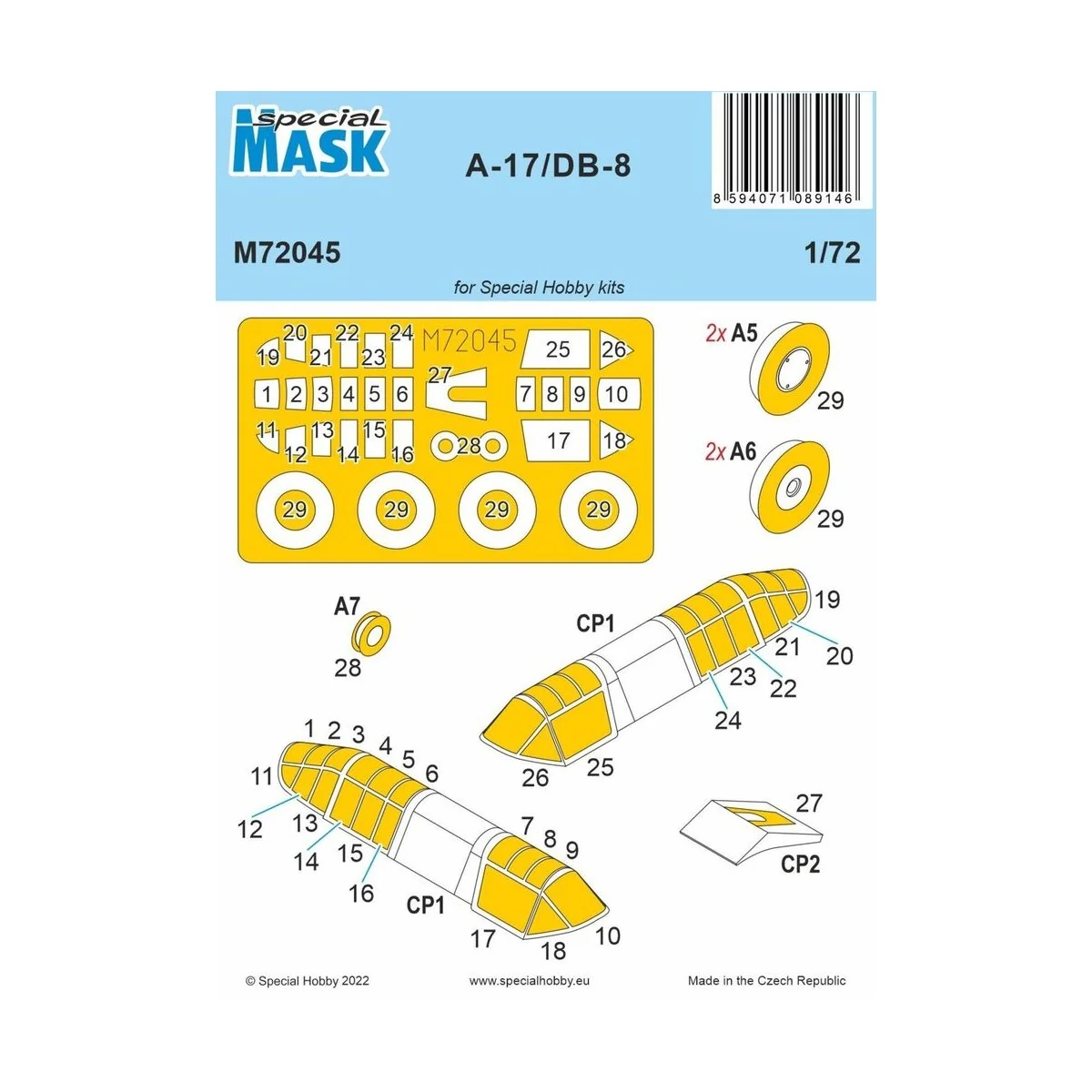A-17/DB-8 MASK - Special Hobby 100-M72045