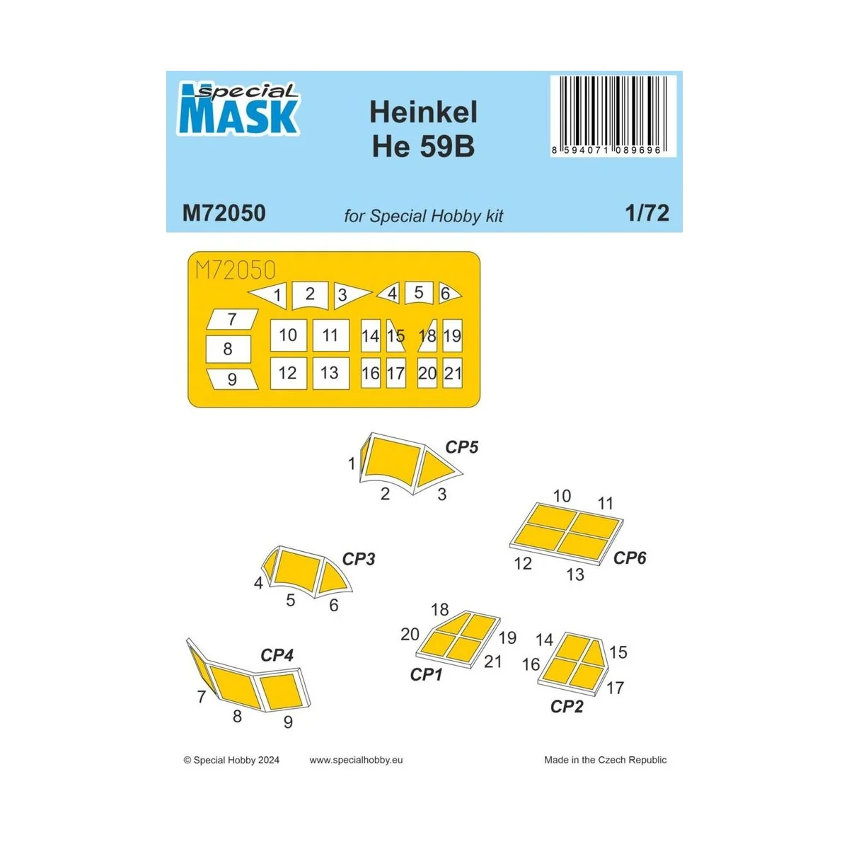 Heinkel He 59B MASK, 1/72 - Special Hobby 100-M72050