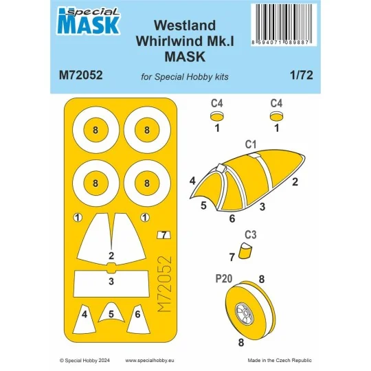Westland Whirlwind Mk.I MASK, 1/72 - Special Hobby 100-M72052