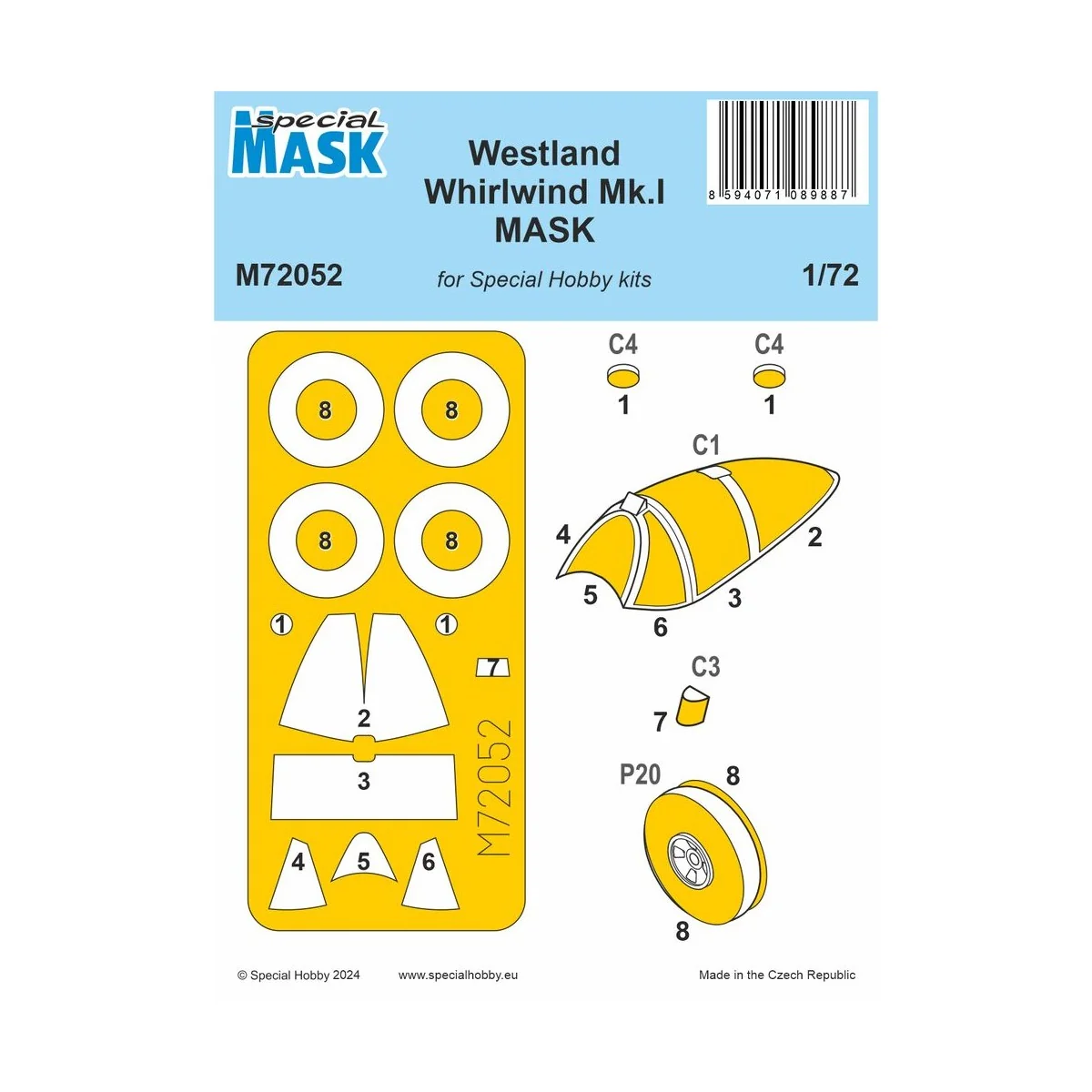 Westland Whirlwind Mk.I MASK - Special Hobby 100-M72052