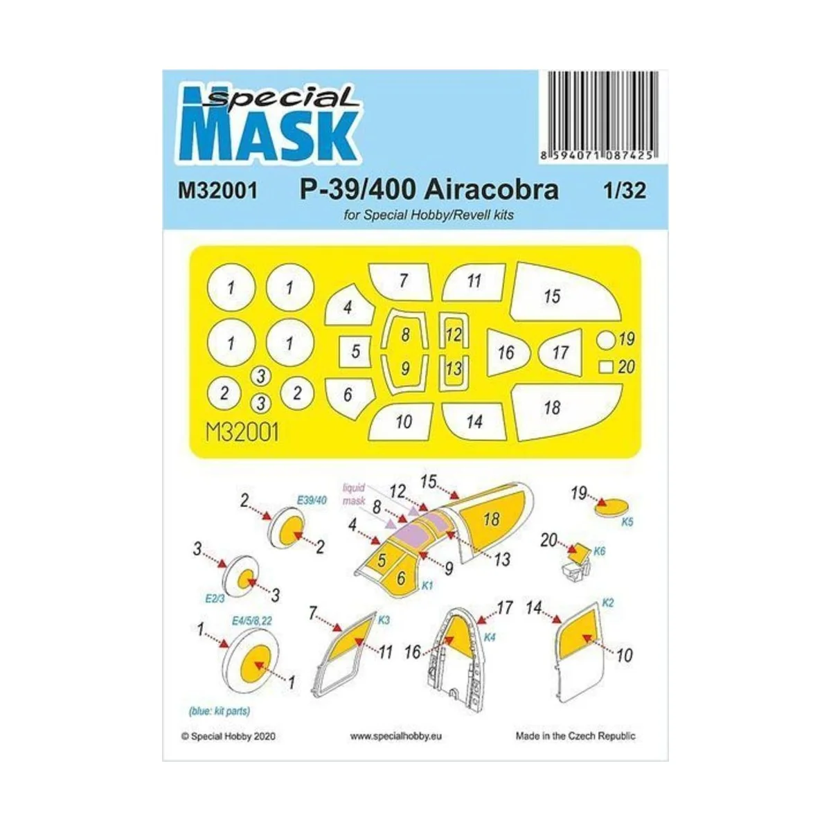 P-39 Airacobra Mask - Special Hobby 100-M32001