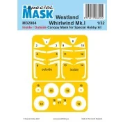 Westland Whirlwind Mk.I Inside/Outside MASK - Special Hobby 100-M32004