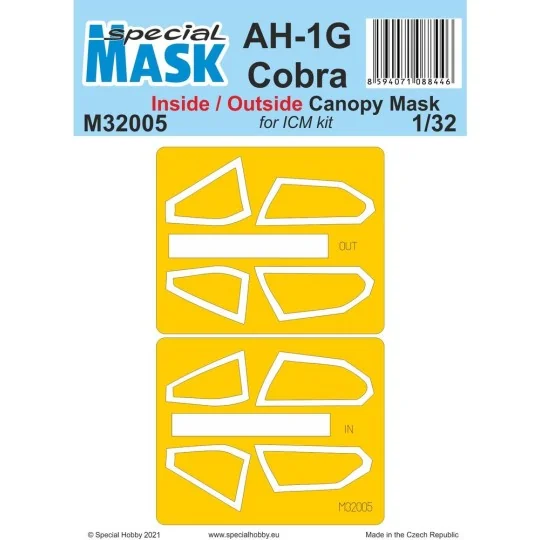 AH-1G Cobra Inside/Outside MASK, 1/32 - Special Hobby 100-M32005