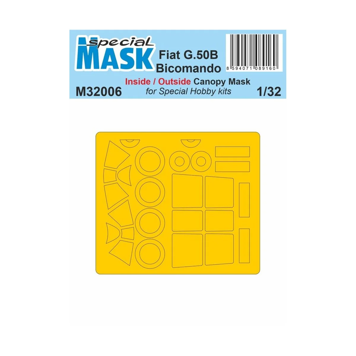 Fiat G.50B Bicomando MASK, 1/32 - Special Hobby 100-M32006