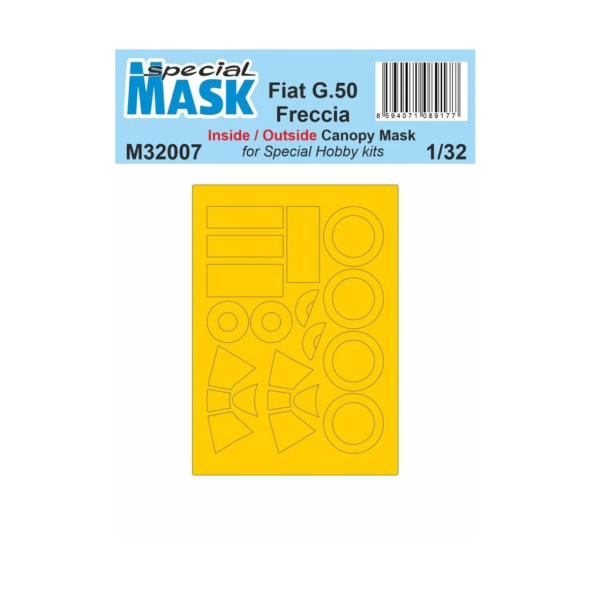 Fiat G.50 Freccia MASK 1/32 - Special Hobby 100-M32007