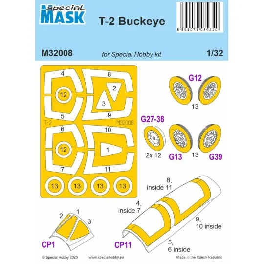 T-2 Buckeye MASK 1/32 - Special Hobby 100-M32008