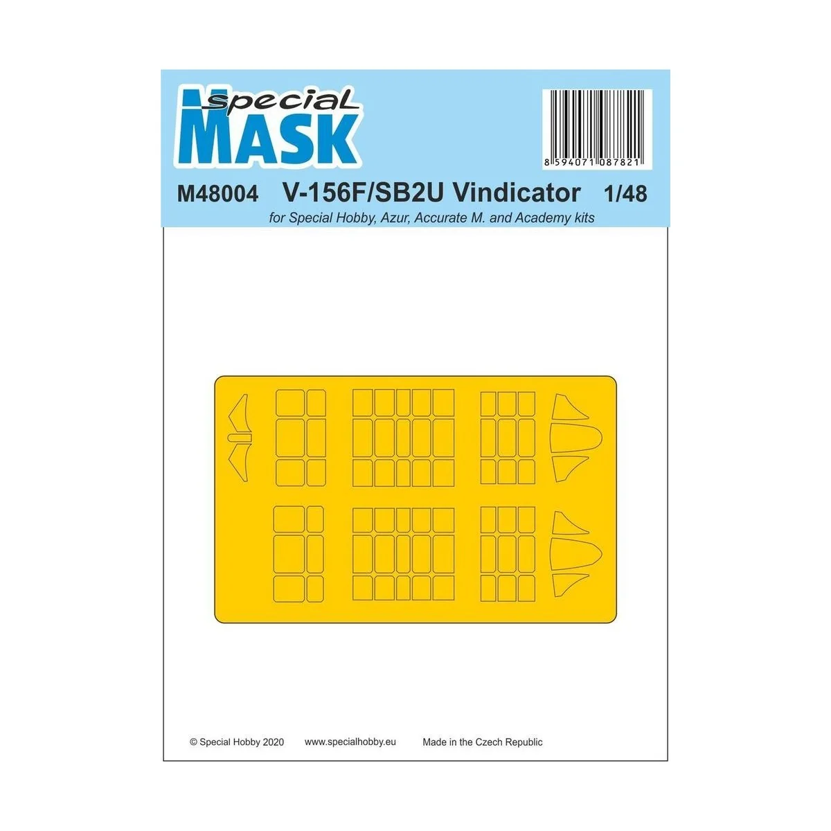 V-156F/SB2U Vindicator MASK, 1/48 - Special Hobby 100-M48004