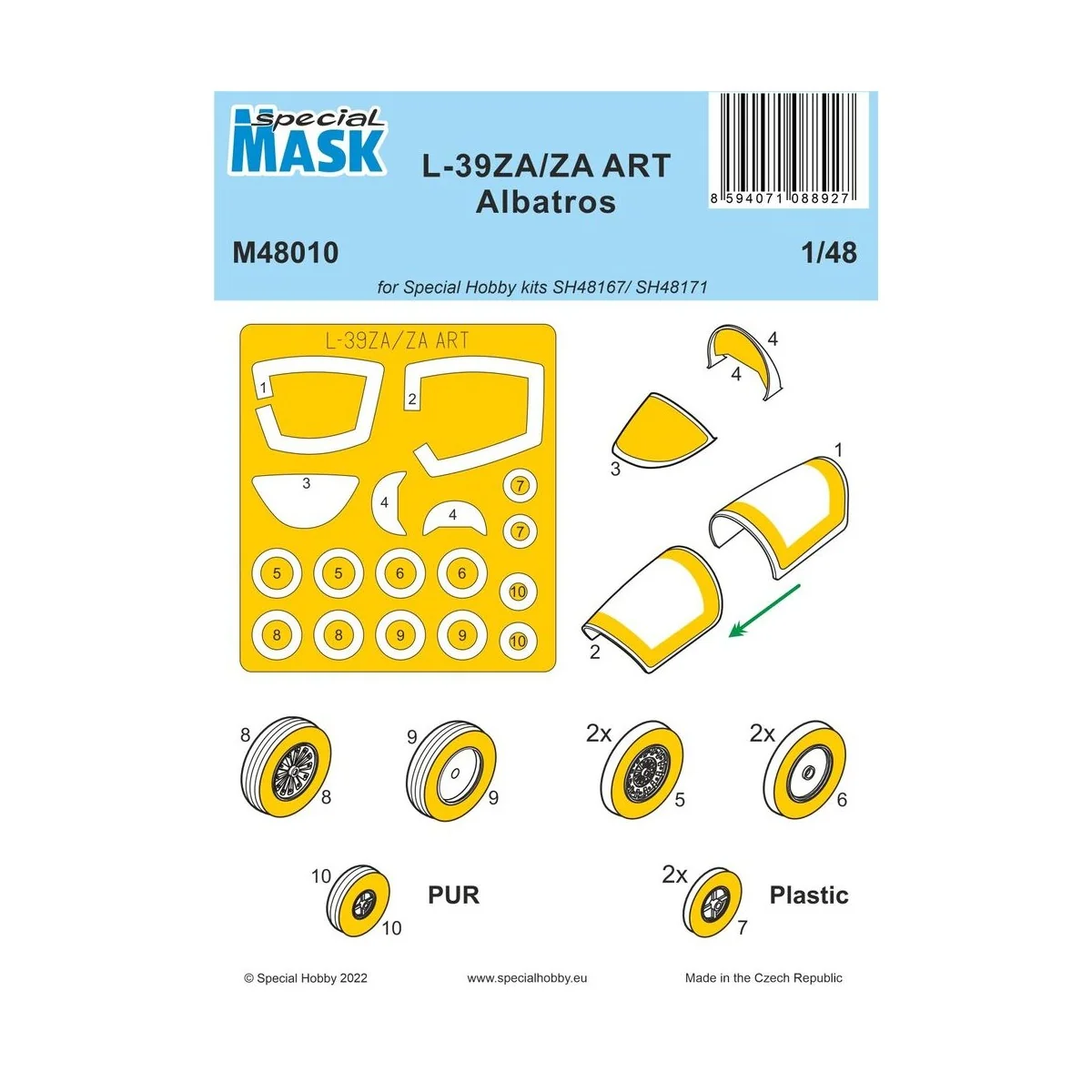L-39ZA/ZA ART Albatros MASK, 1/48 - Special Hobby 100-M48010