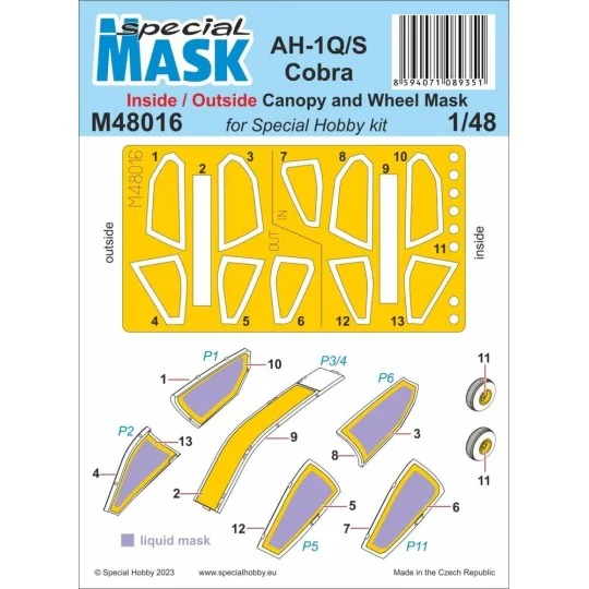 AH-1Q/S Cobra MASK 1/48 - Special Hobby 100-M48016