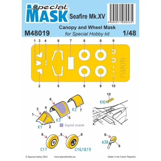 Seafire Mk.15 MASK, 1/48 - Special Hobby 100-M48019