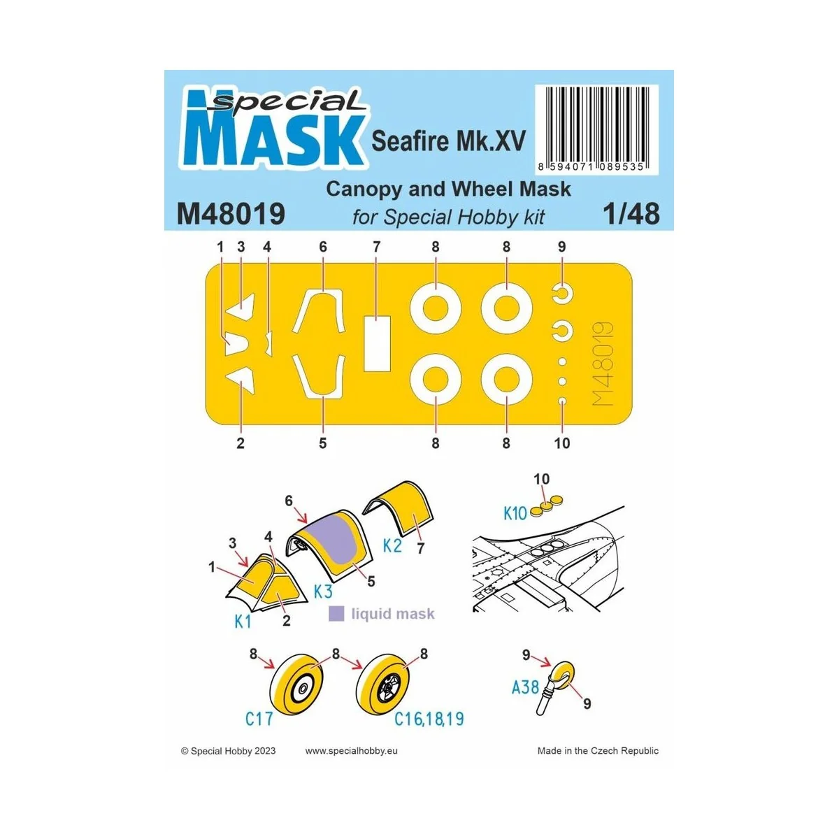 Seafire Mk.15 MASK, 1/48 - Special Hobby 100-M48019