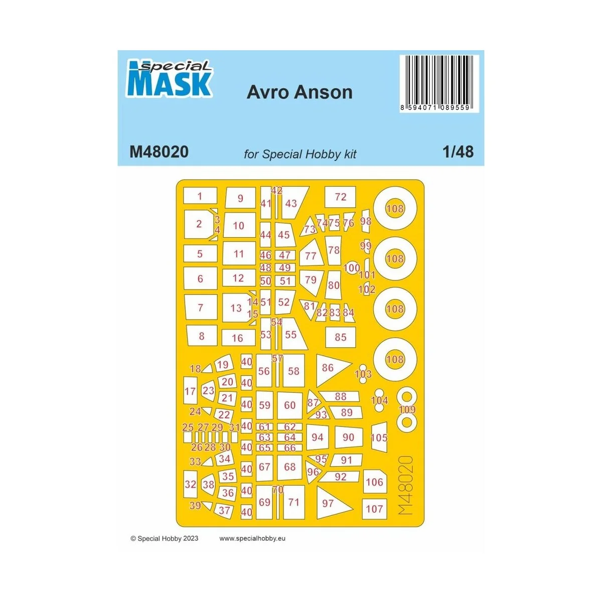 Avro Anson MASK, 1/48 - Special Hobby 100-M48020