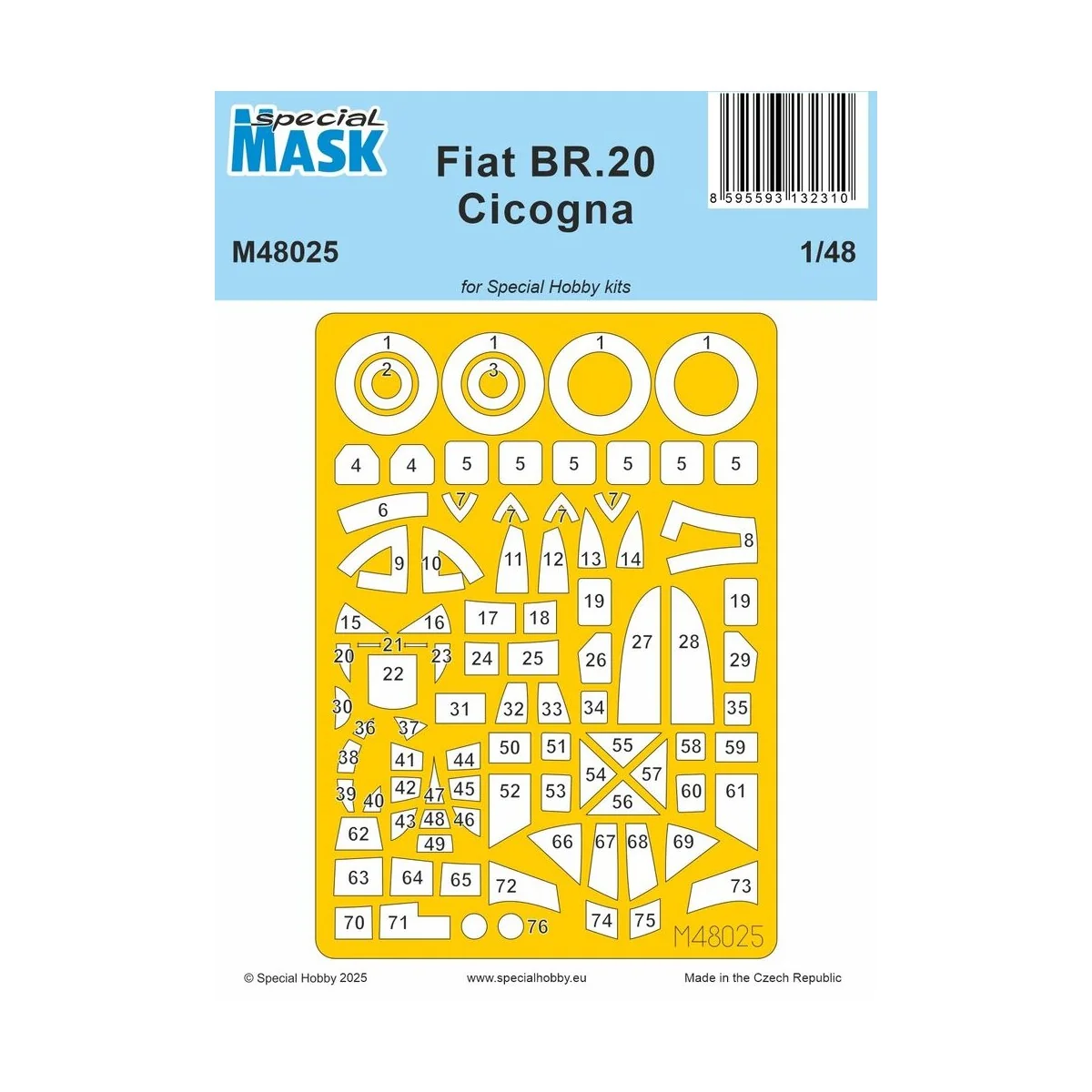 Fiat BR.20 Cicogna MASK - Special Hobby 100-M48025