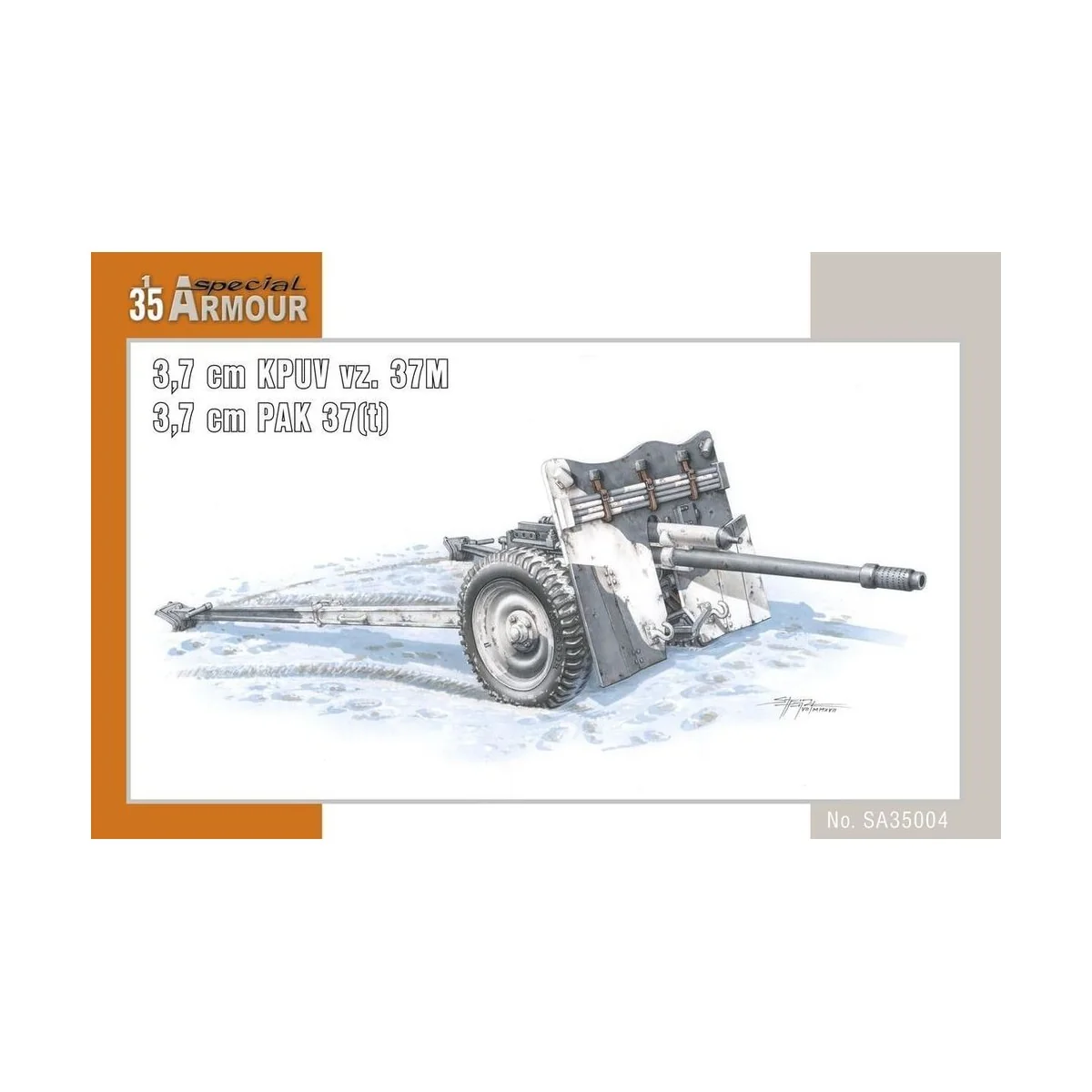 kanon 3,7cm KPUV vz.37cm Pak M 37 (t) - Special Hobby 100-SA35004
