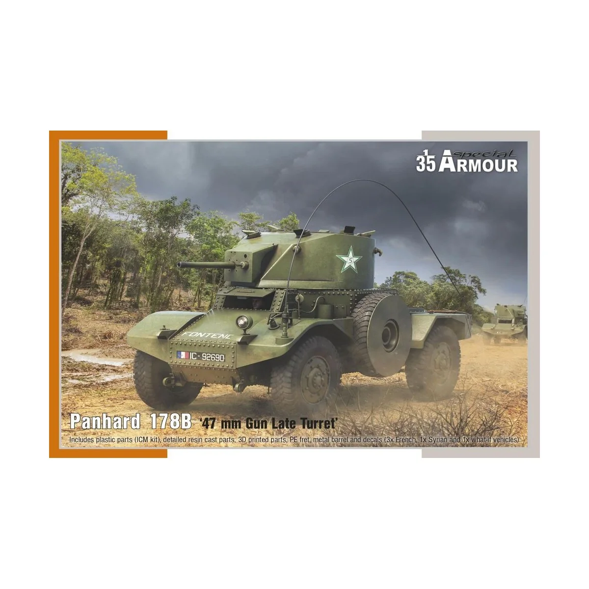 Panhard 178B 47 mm Gun Late Turret - Special Hobby 100-SA35009