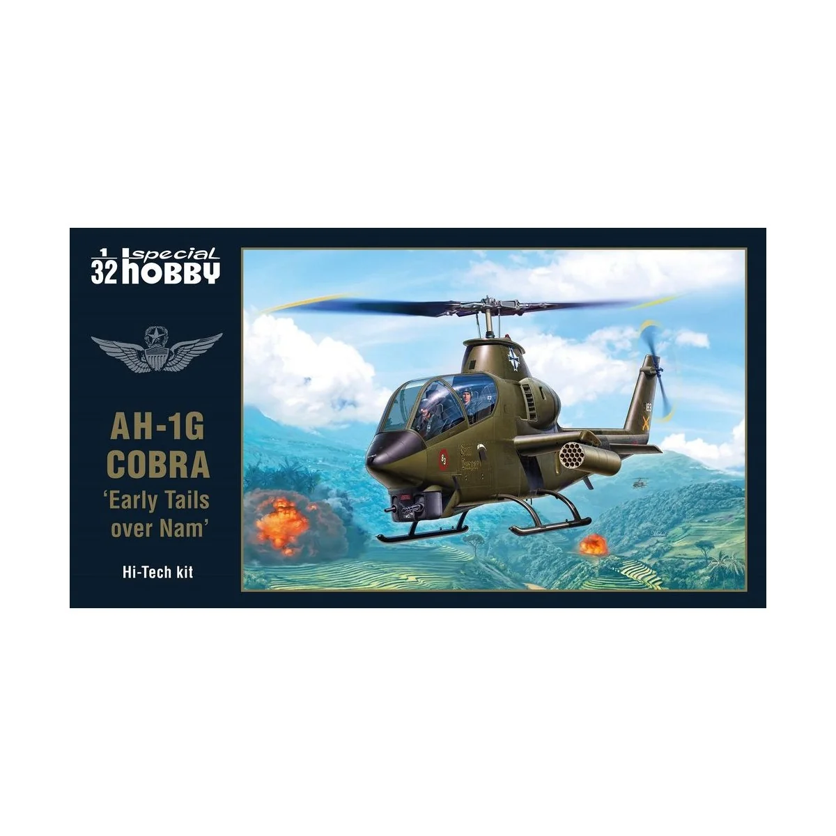 AH-1G Cobra Early Tails over Vietnam Hi-Tech Kit, 1/32 - Special Ho... AH-1G Cobra Early Tails over Vietnam Hi-Tech Kit, 1/32 - Special Ho...