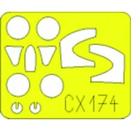 MiG-21bis Für Zvezda Bausatz - Eduard Accessories CX174