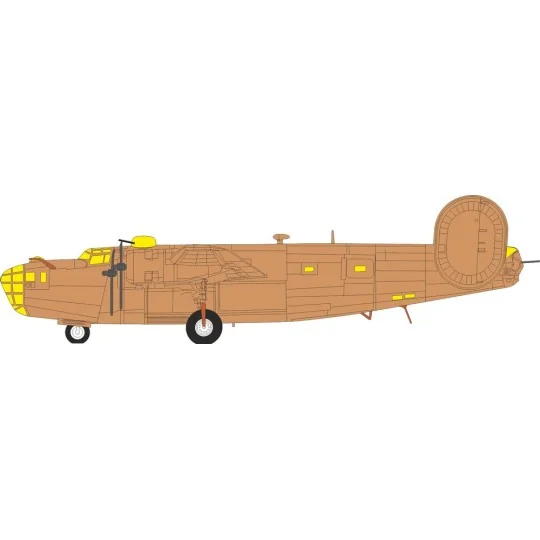 B-24D for Airfix - Eduard Accessories CX700