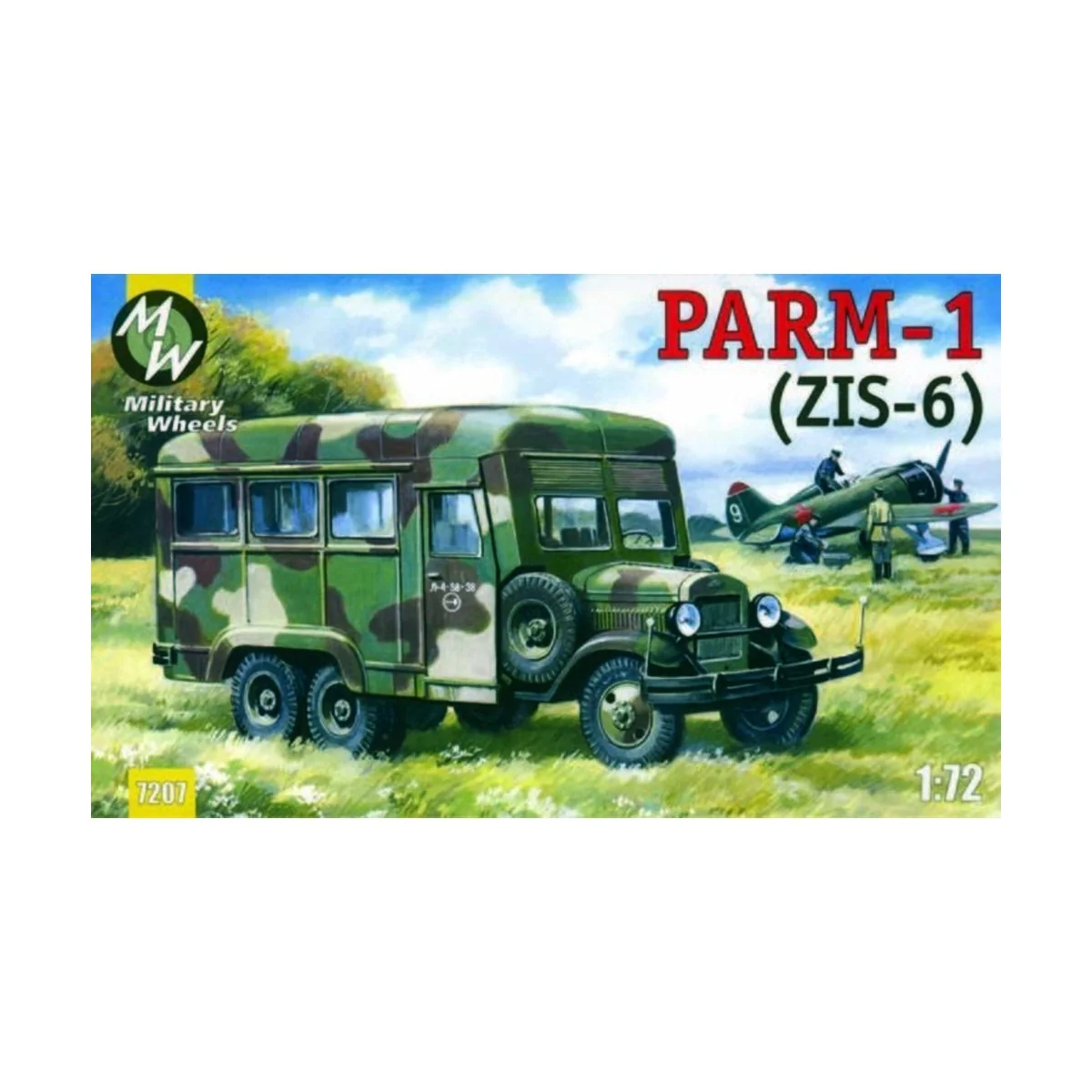 PARM-1 + rubber wheels - Military Wheels MW7207-02