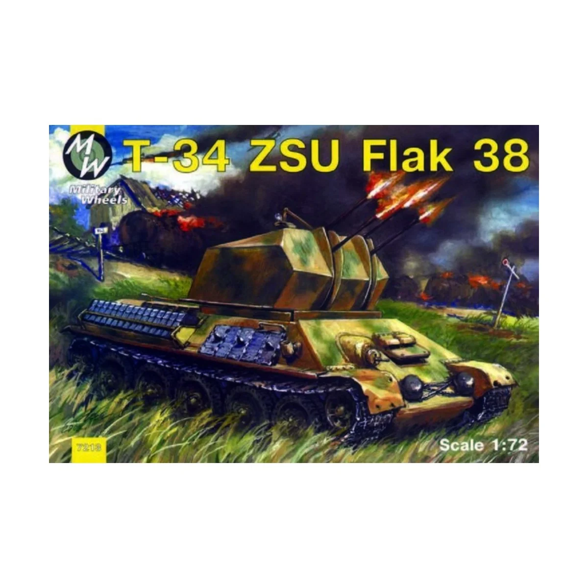 T-34 Flak 38, 1/72 - Military Wheels MW7213