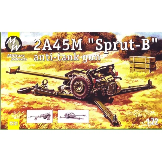 2A45M ''Sprut-B'' anti tunk gun - Military Wheels MW7231